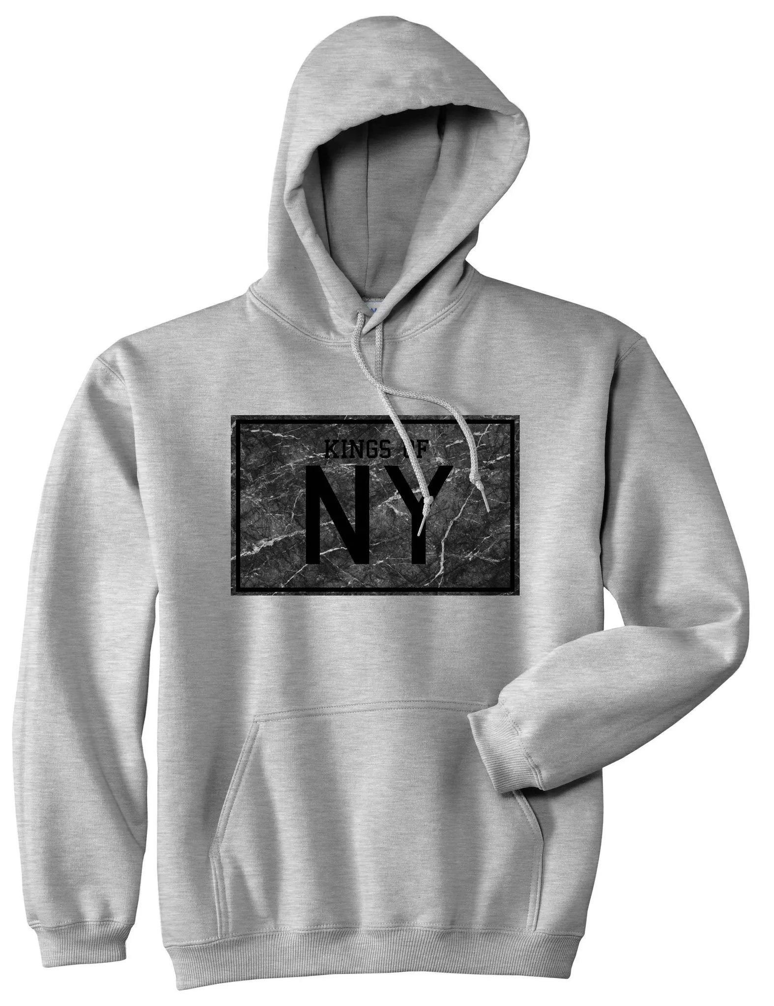 Kings Of NY Granite Print Boys Kids Pullover Hoodie Hoody