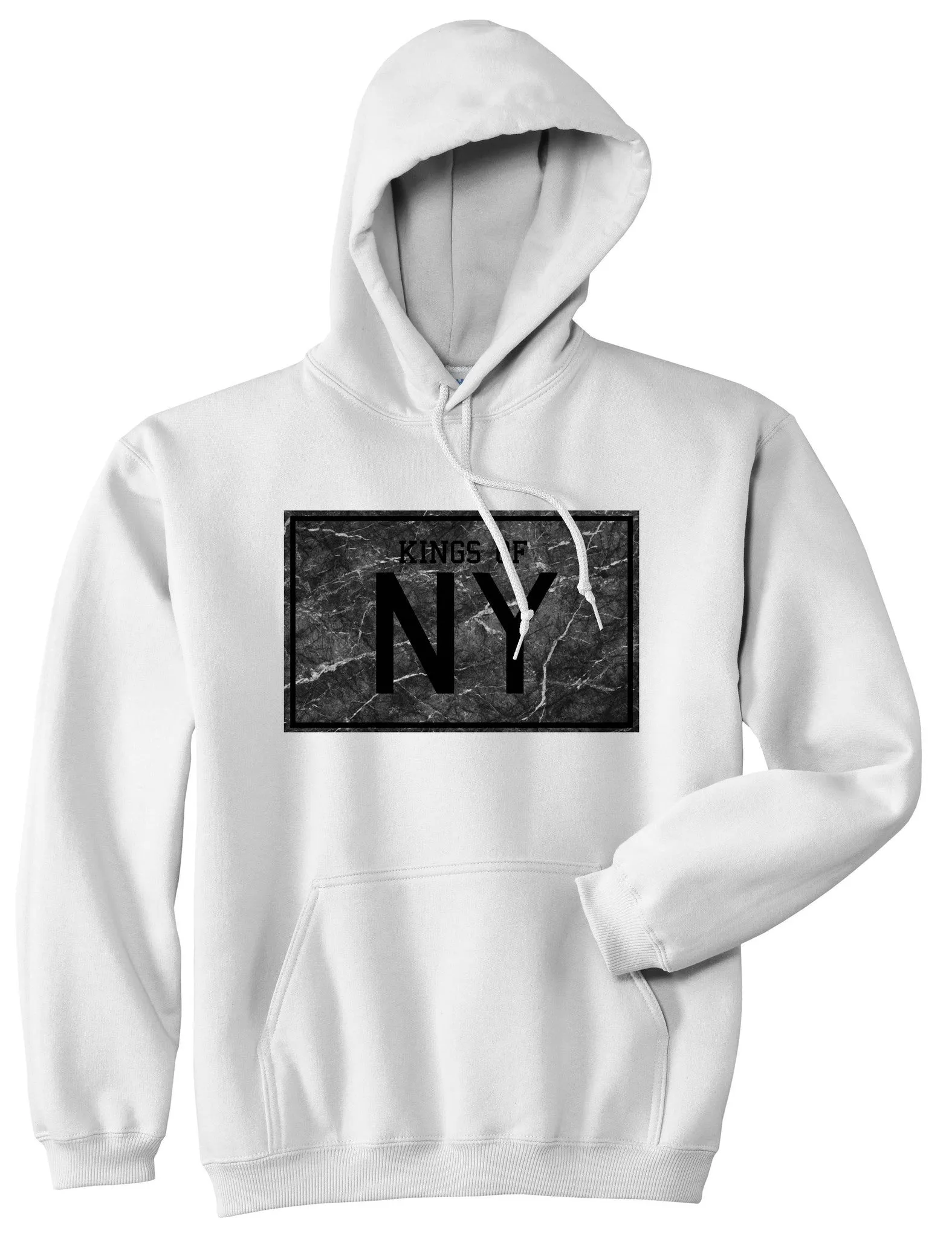 Kings Of NY Granite Print Boys Kids Pullover Hoodie Hoody