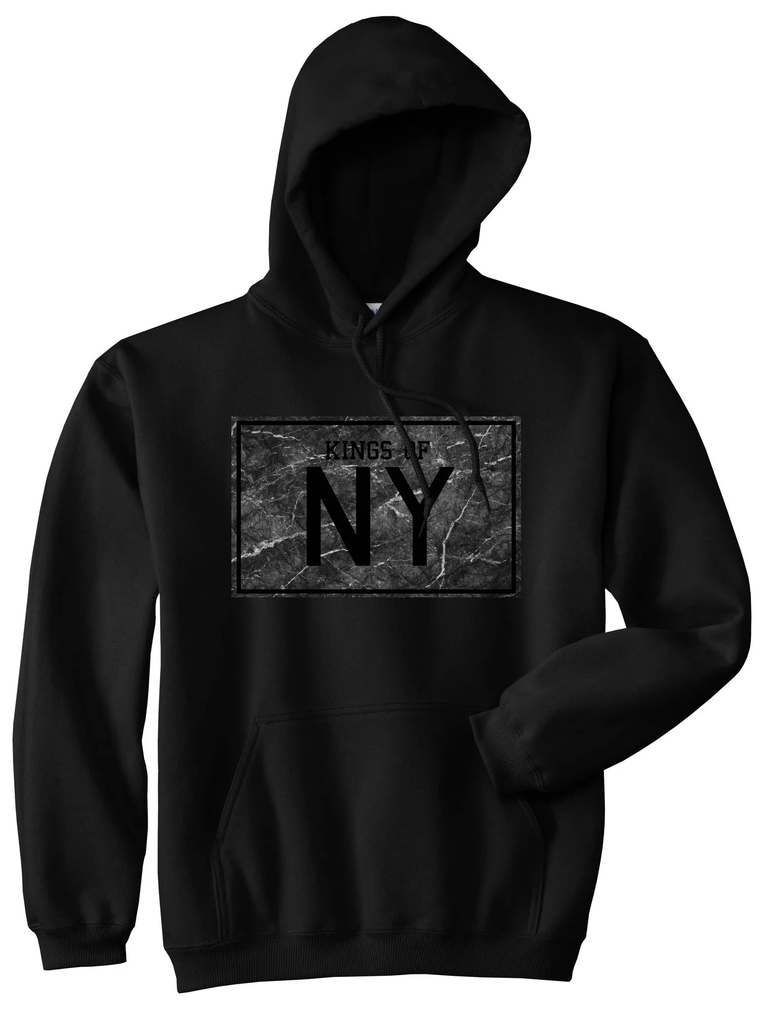 Kings Of NY Granite Print Boys Kids Pullover Hoodie Hoody