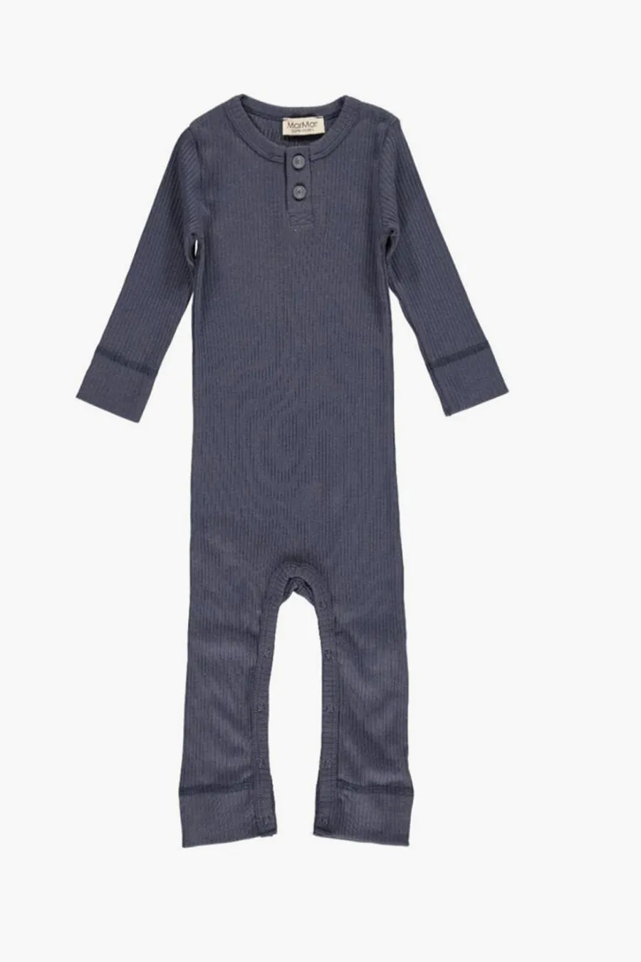 MarMar Copenhagen Ribbed Baby Boys Romper - Blue