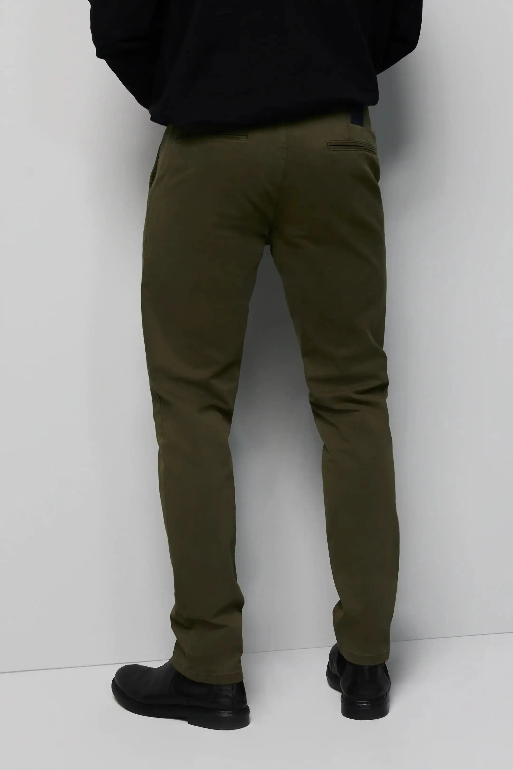 MEYER M5 Jeans - 6001 Soft Stretch Cotton Chinos - Green