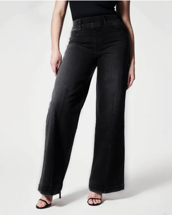 OCW Front Seamed Wide Leg Jeans For Women Soft