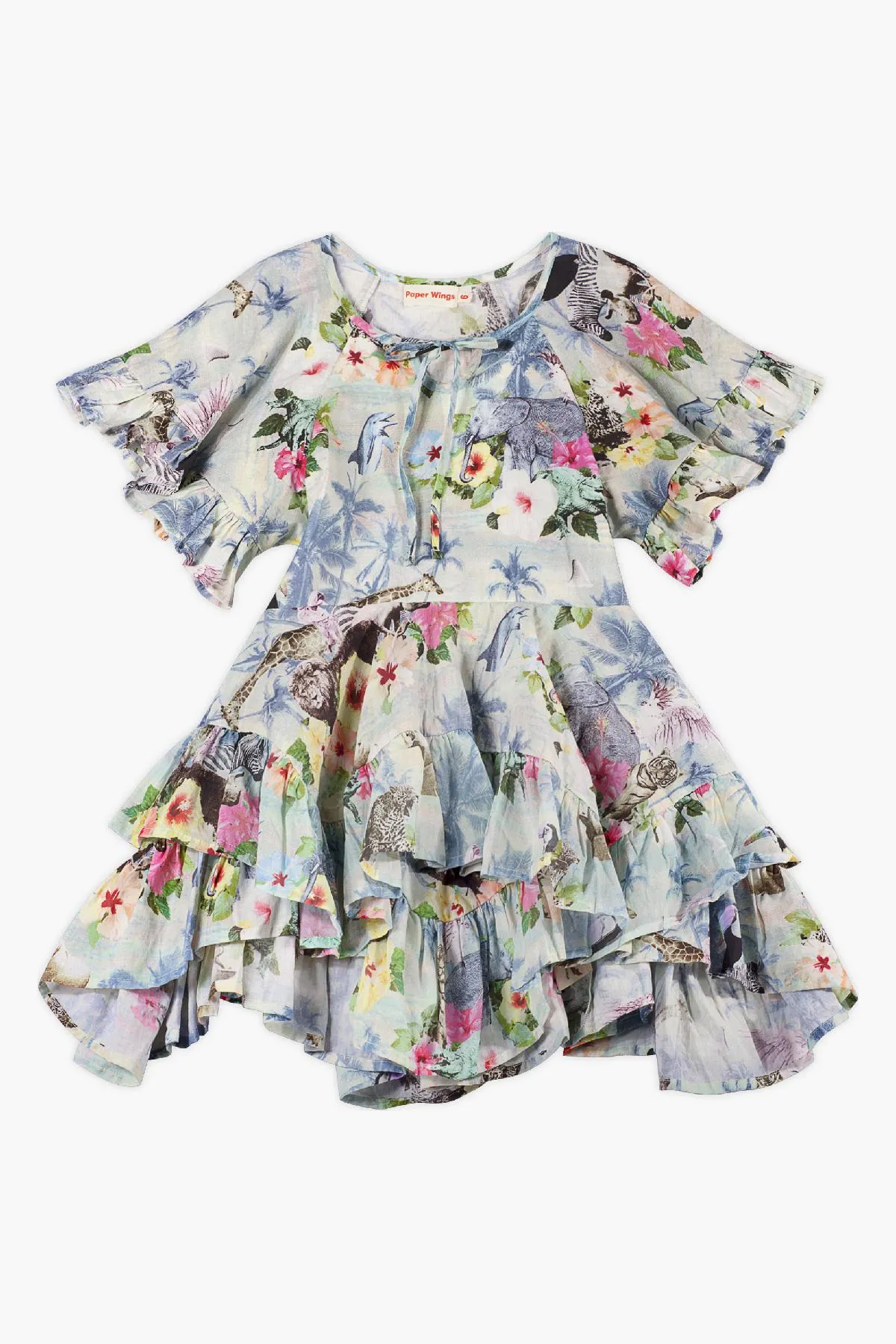 Paper Wings Hawaiian Ruffle Girls Dress (Size 6 left)