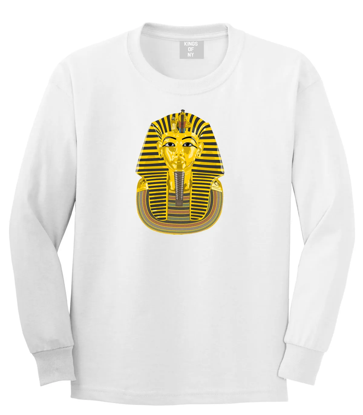 Pharaoh Egypt Gold Egyptian Head Long Sleeve Boys Kids T-Shirt