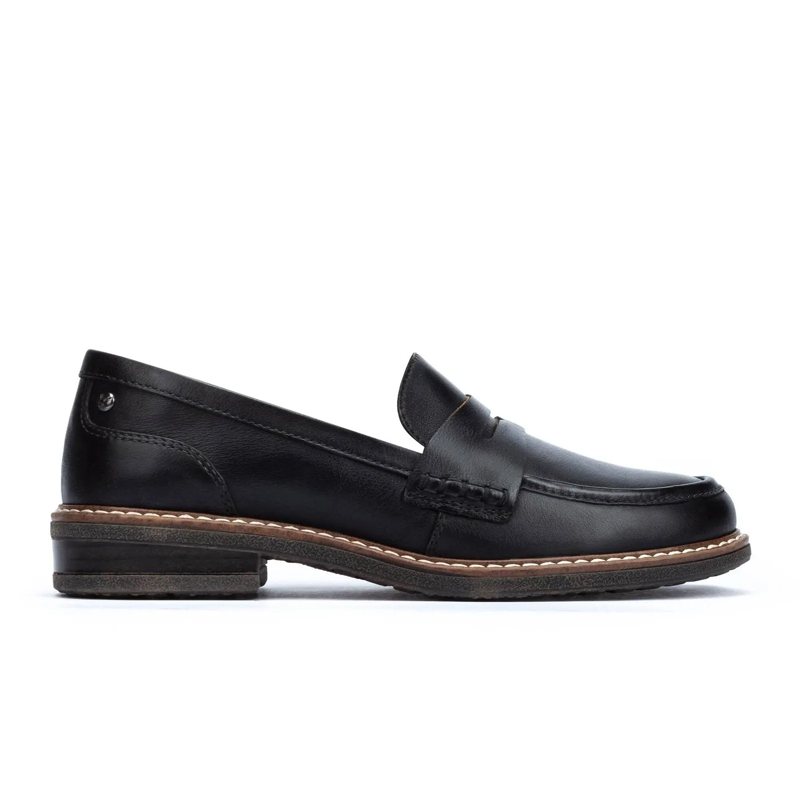 Pikolinos Aldaya W8J-3541 Slip On Loafer (Women) - Black Leather