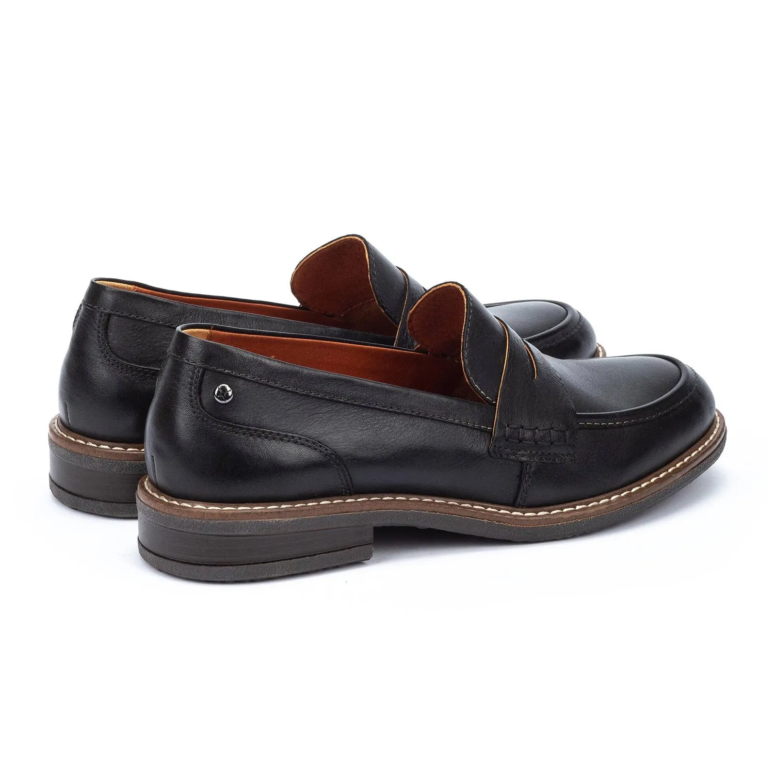 Pikolinos Aldaya W8J-3541 Slip On Loafer (Women) - Black Leather