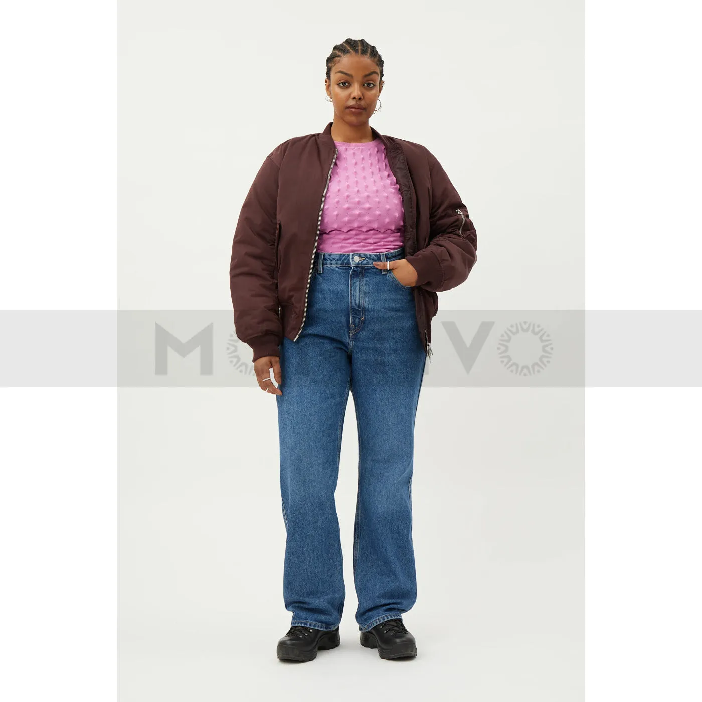 Rowe Extra High Straight Jeans