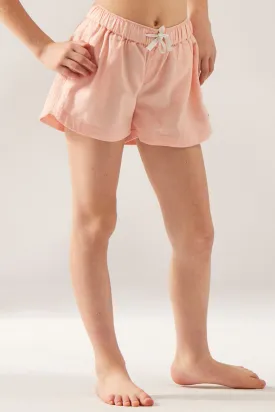 Roxy Una Mattina Girls Shorts - Peach Pearl