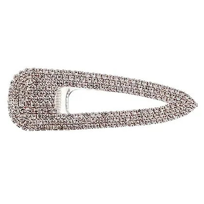 Silver Large Rhinestone Clip