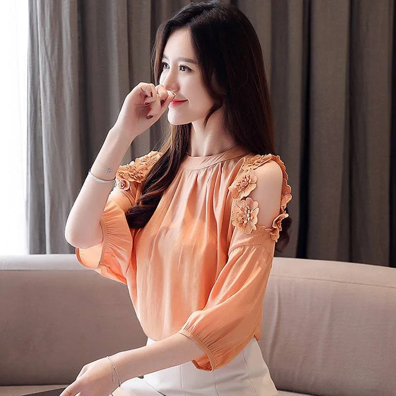 Sleeved Blouse summer women