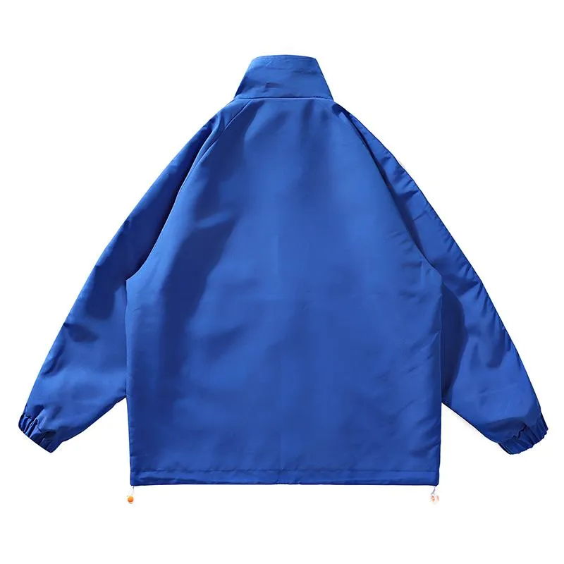 Slim-Fit Casual Zip-Up Track Jacket