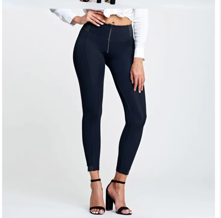 Soft Body Shaping Women High Waisted Trousers