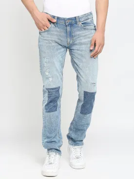 Spykar Men Mildly Distressed Heavy Fade Cotton Jeans