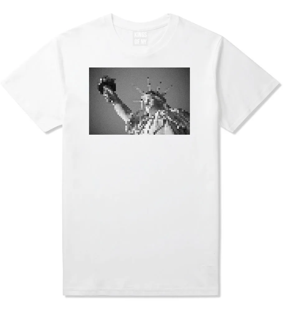 Statue Of Liberty Pixelated Boys Kids T-Shirt