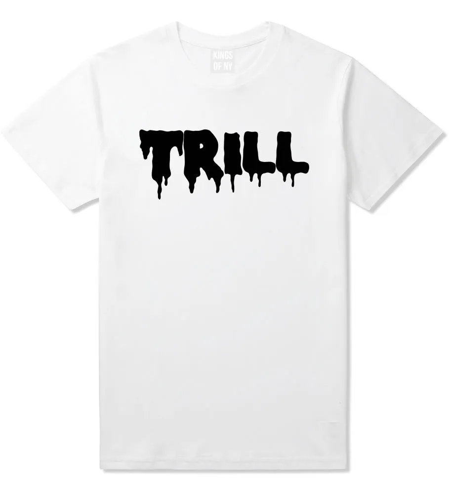 Trill Blood Drip Font Boys Kids T-Shirt