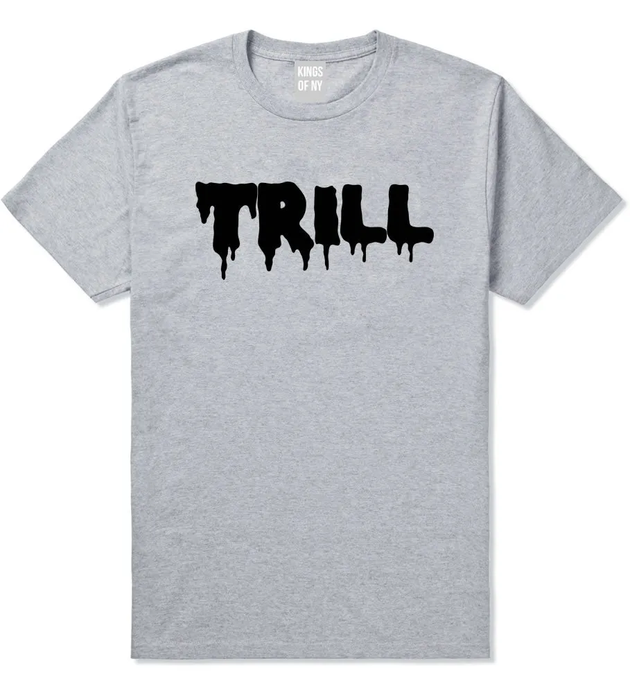 Trill Blood Drip Font Boys Kids T-Shirt