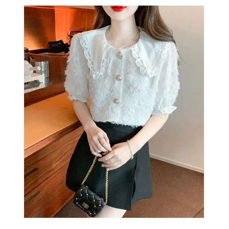 V-Neck Chiffon Blouse