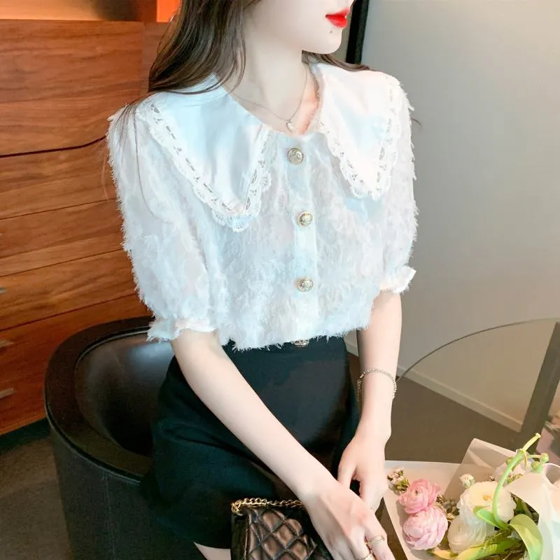 V-Neck Chiffon Blouse