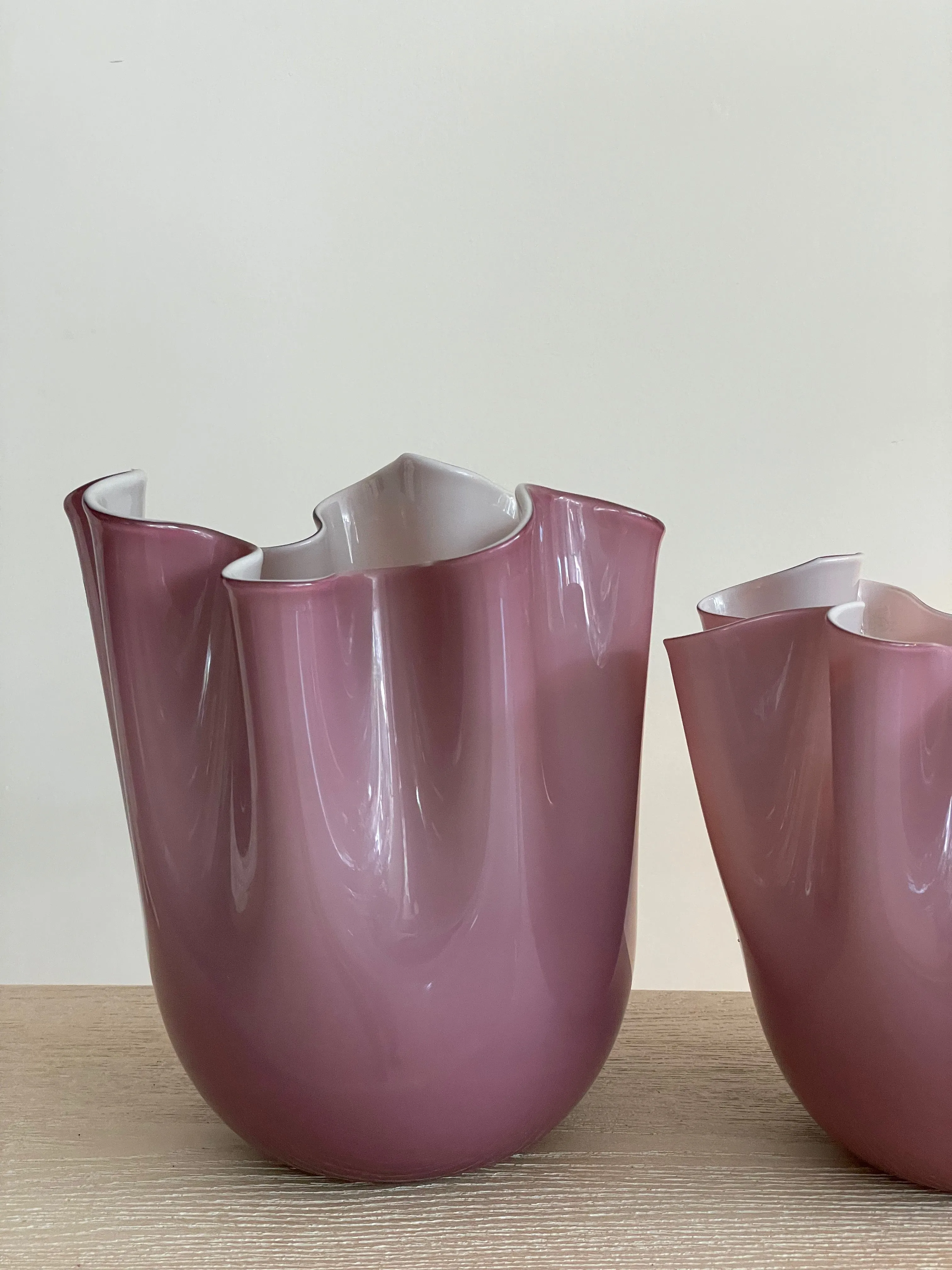 Veninin Fazzoletto Vase Large Pink / Purple