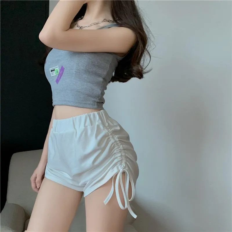 Versatile Sports Drawstring High-Waisted Shorts