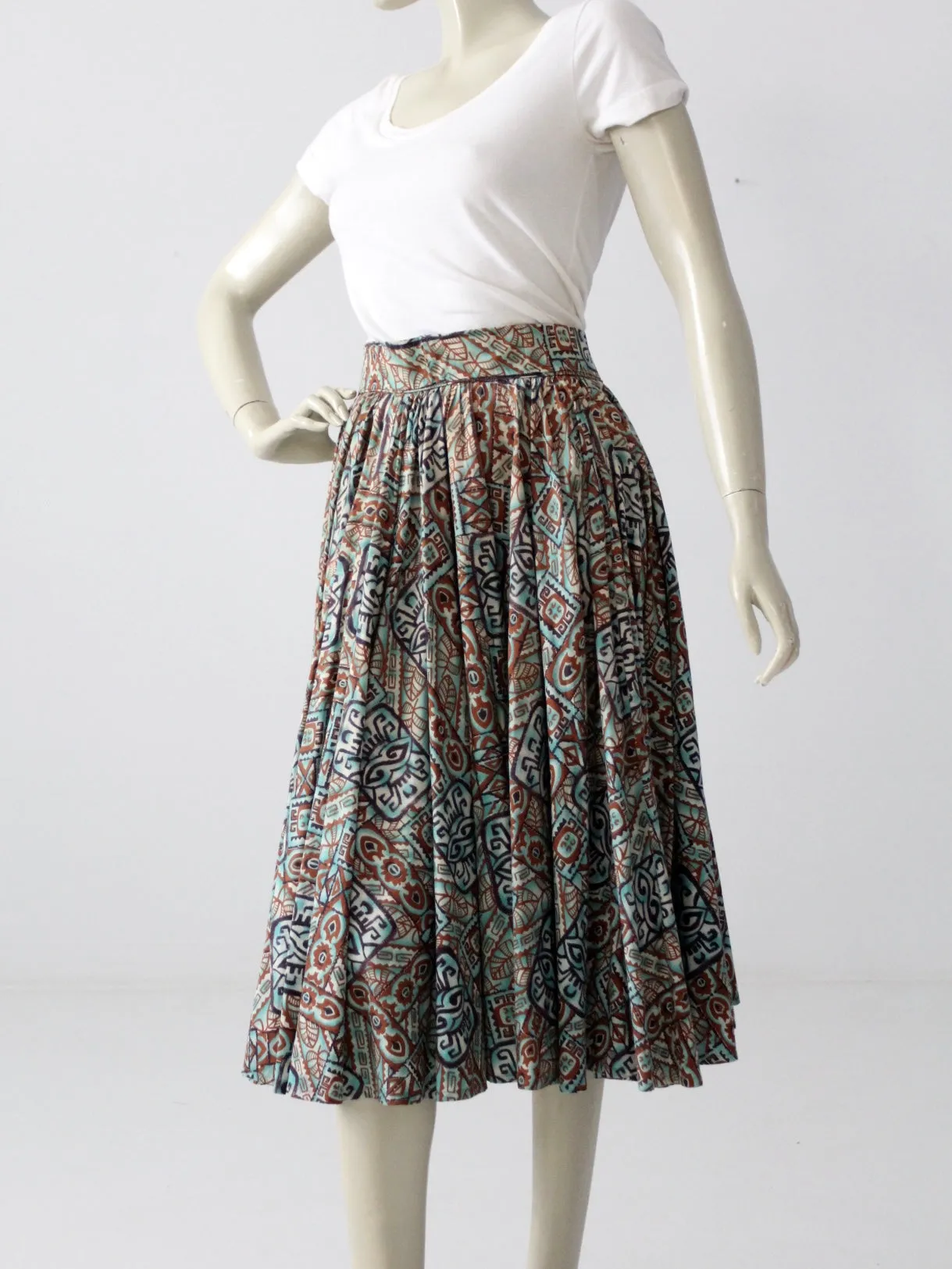 vintage 50s southwestern skirt