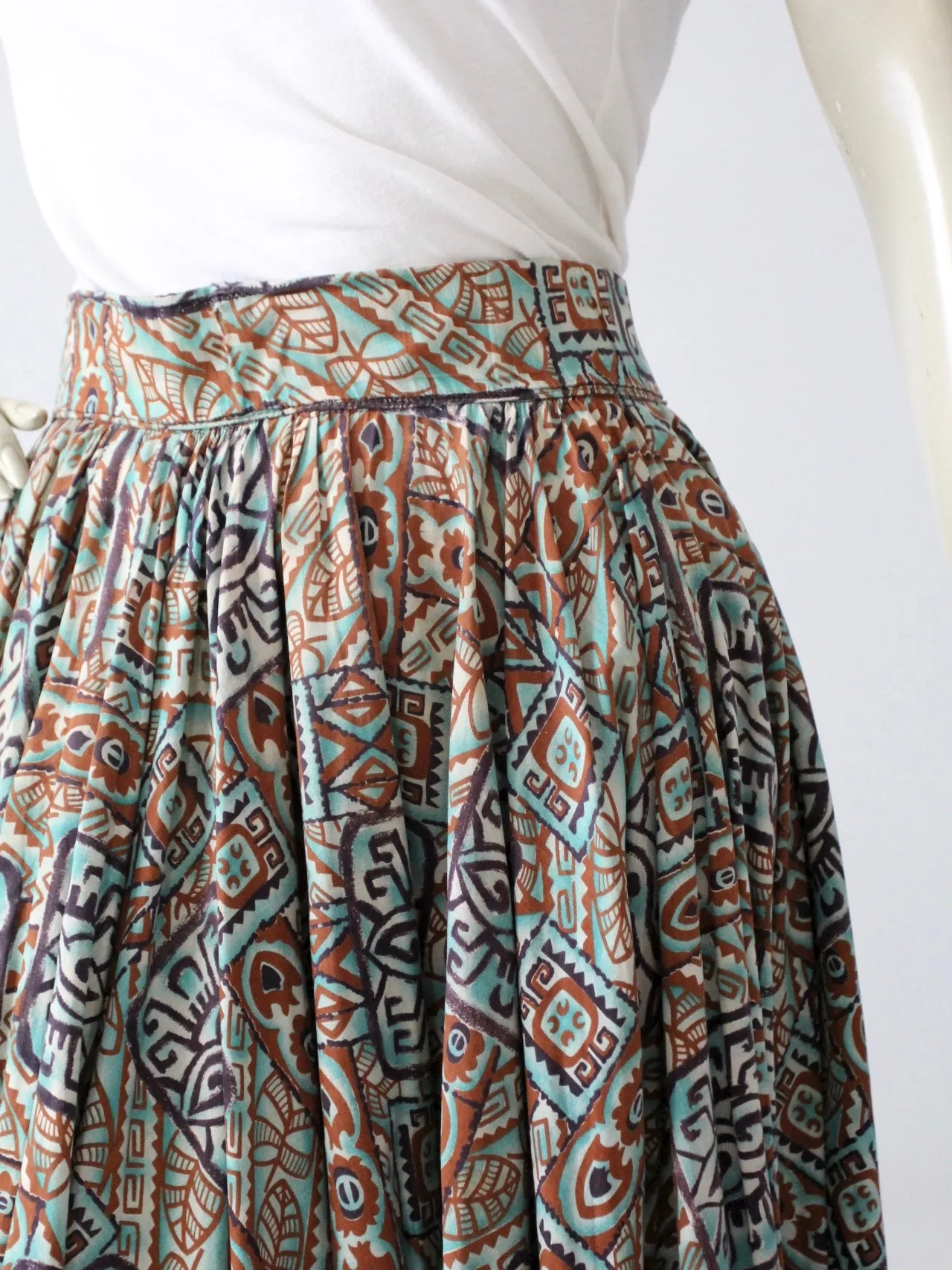 vintage 50s southwestern skirt