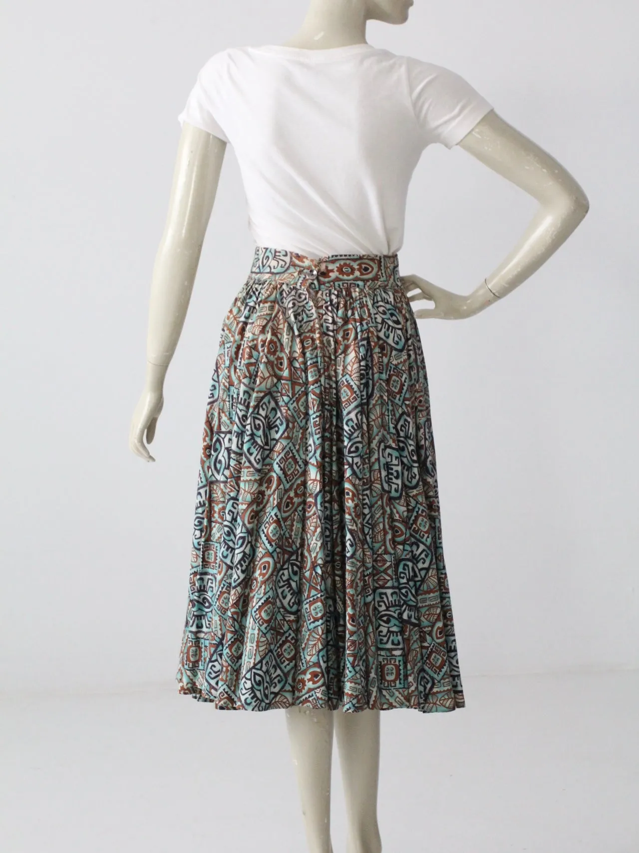 vintage 50s southwestern skirt