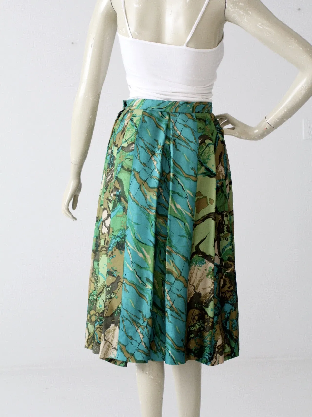 vintage 60s Eddy George silk skirt