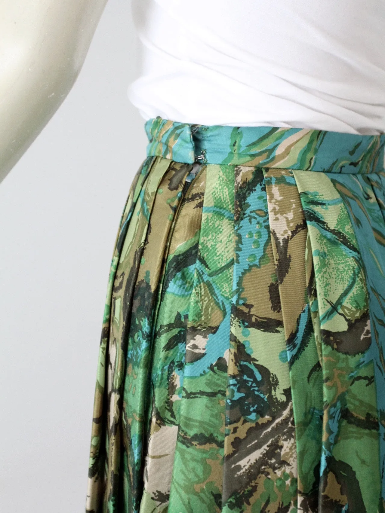 vintage 60s Eddy George silk skirt