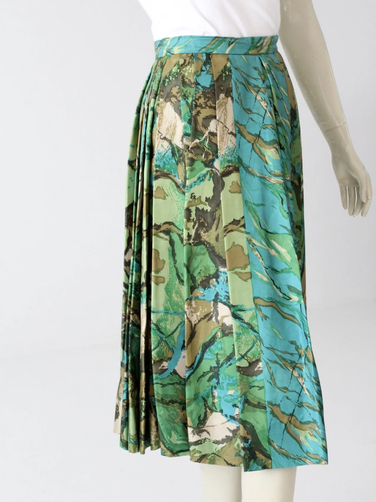 vintage 60s Eddy George silk skirt